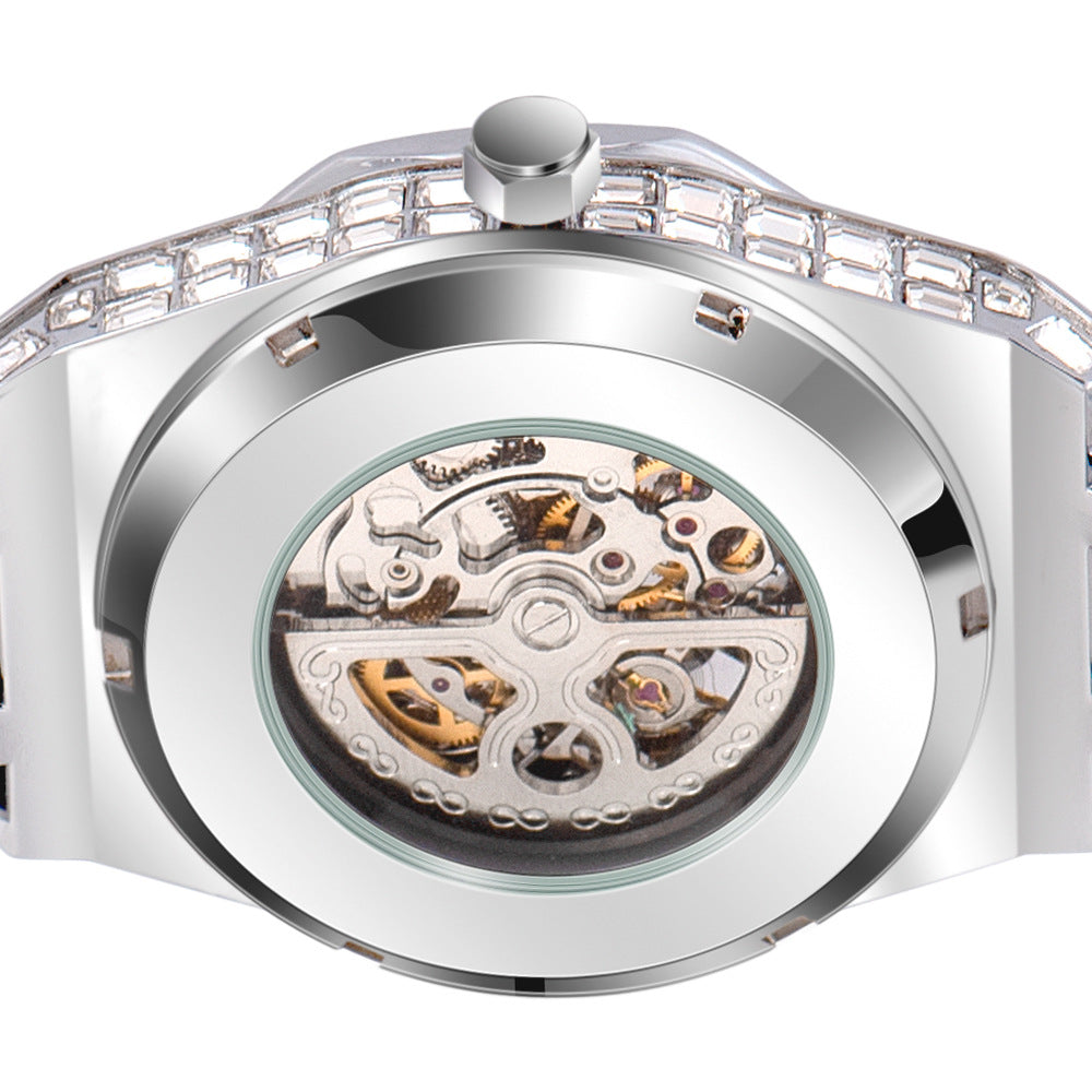 73 Men's Round Automatic Watch With Diamonds