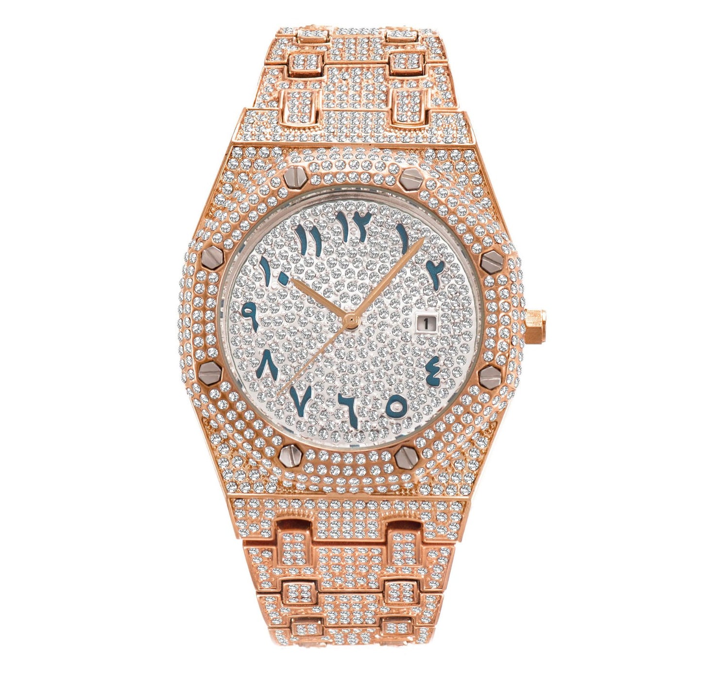 65 Men's Quartz Watch With Diamonds