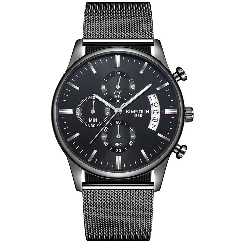 Men's Mesh Band Quartz Watch