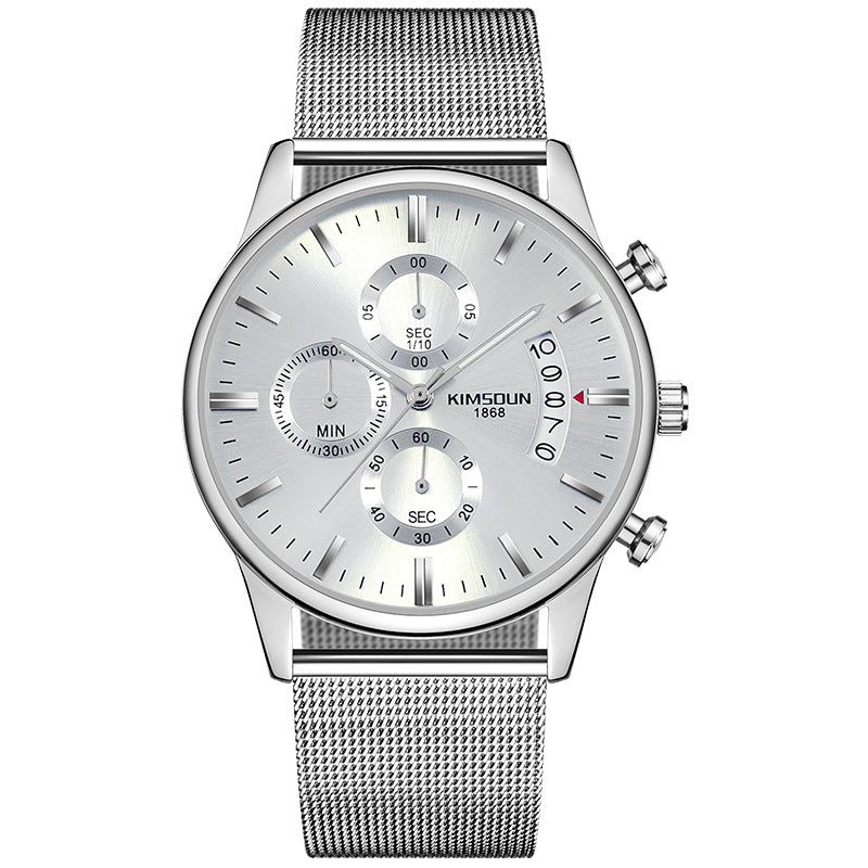 Men's Mesh Band Quartz Watch