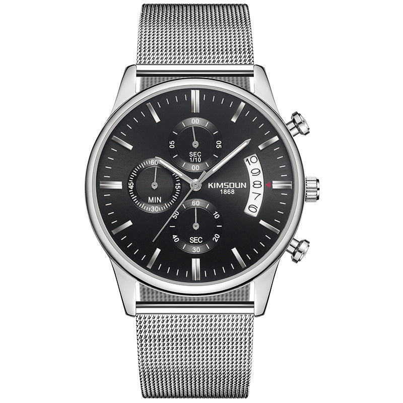 Men's Mesh Band Quartz Watch