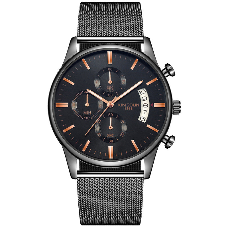 Men's Mesh Band Quartz Watch