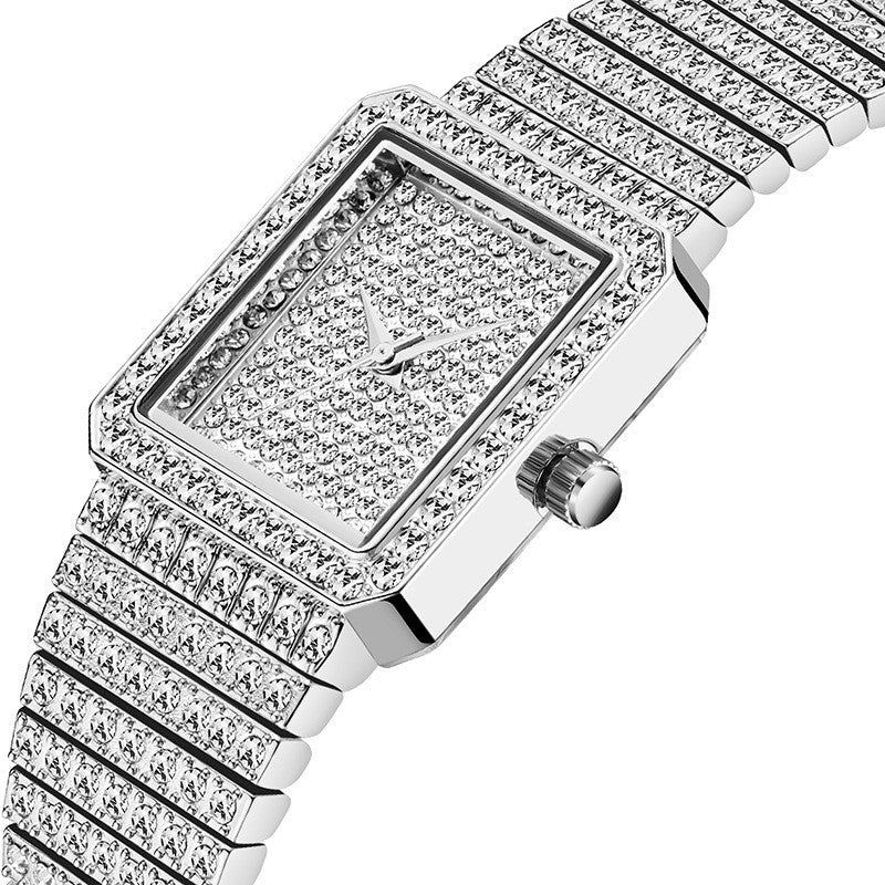 81 Women's Fashion Diamonds Square Quartz Watch