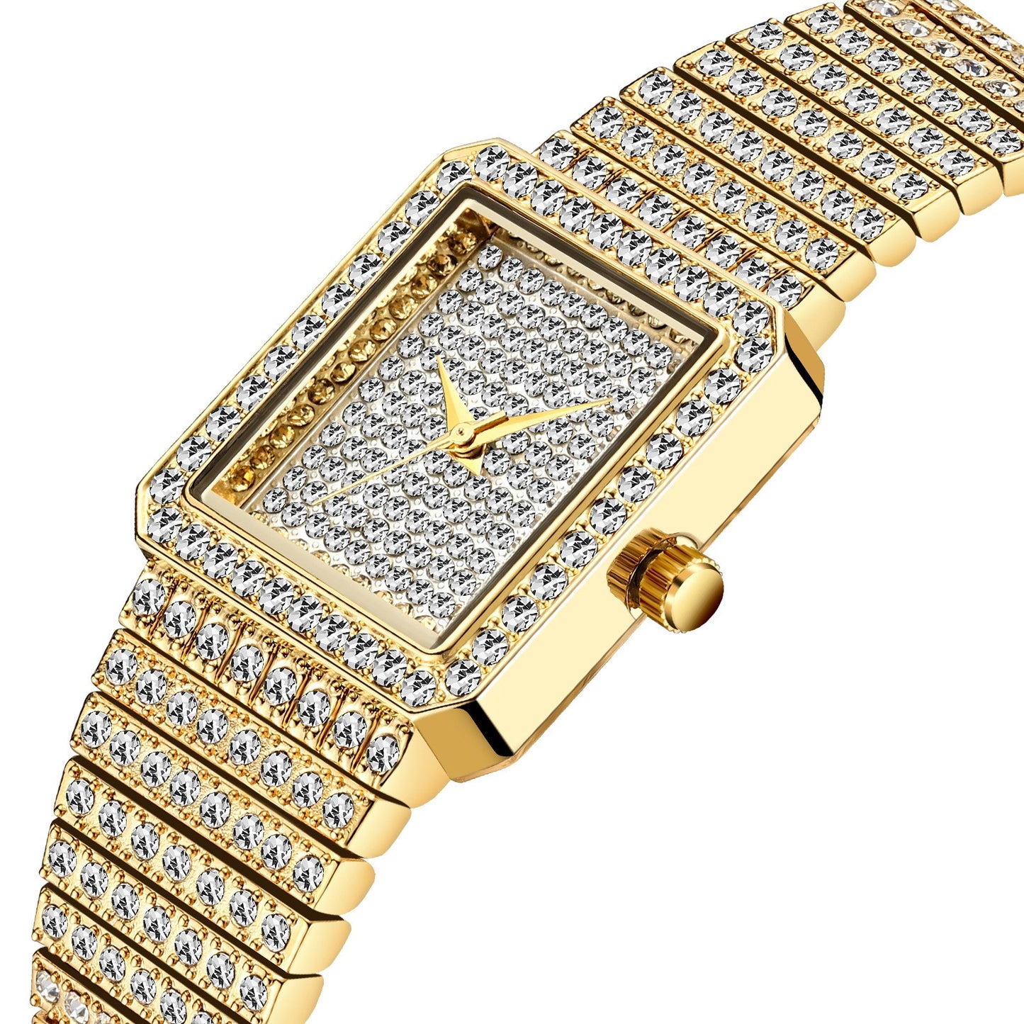 81 Women's Fashion Diamonds Square Quartz Watch