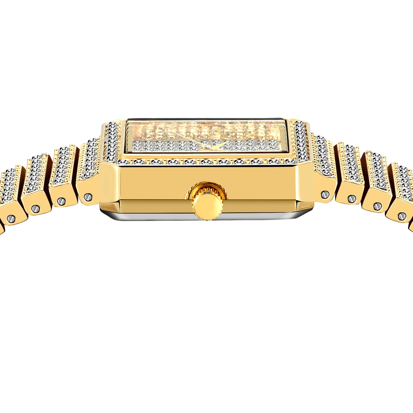 81 Women's Fashion Diamonds Square Quartz Watch