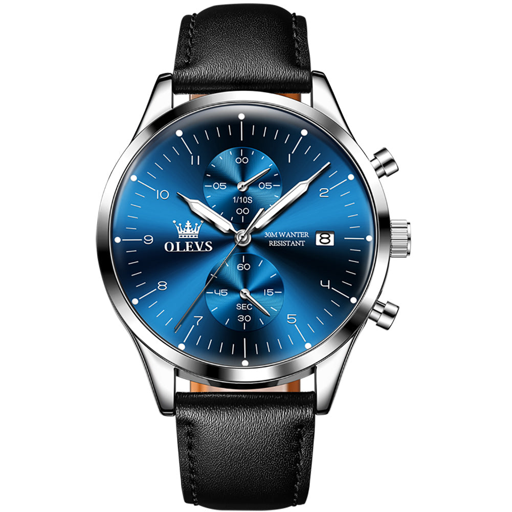 28 Men's Fashion Round Chronograph Quartz Watch