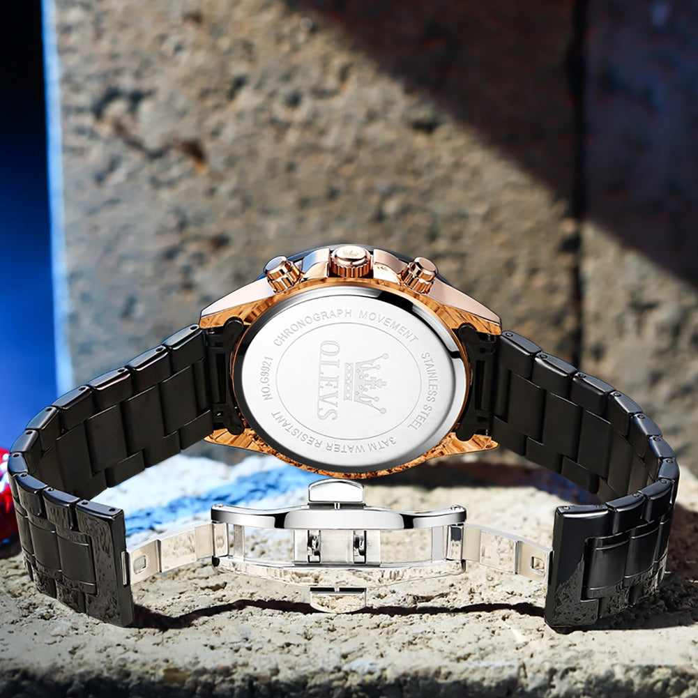 36 Men's Fashion Round Metal Quartz Watch