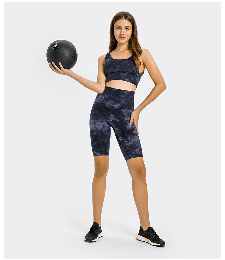 Tie Dye U Neck Sports Top