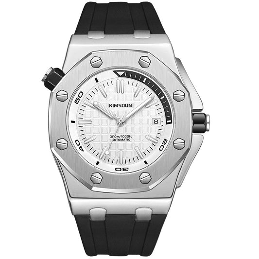5 Men's Automatic Watch With Silicon Rubber Strap
