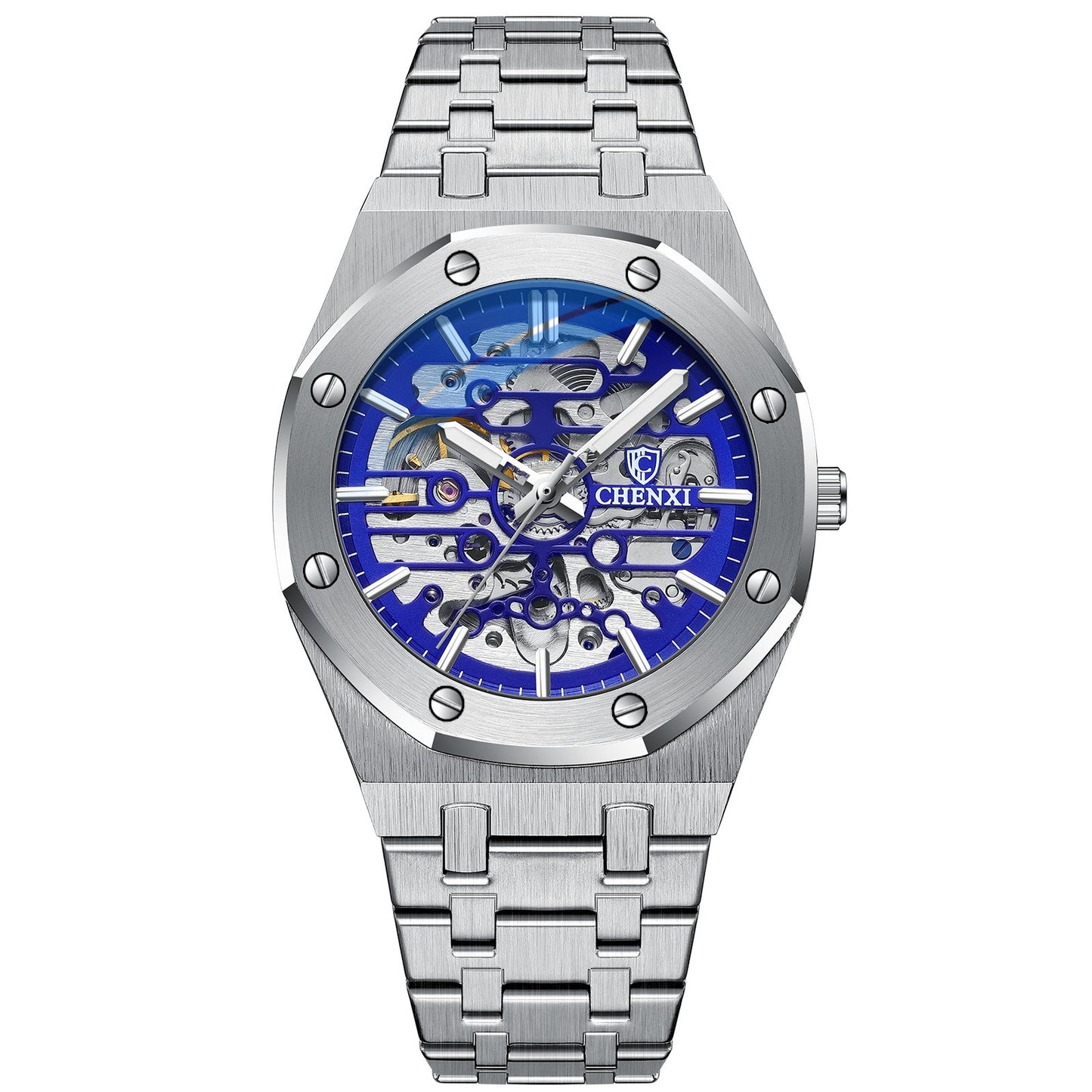 4 Men's Fashion Stainless Steel Automatic Watch