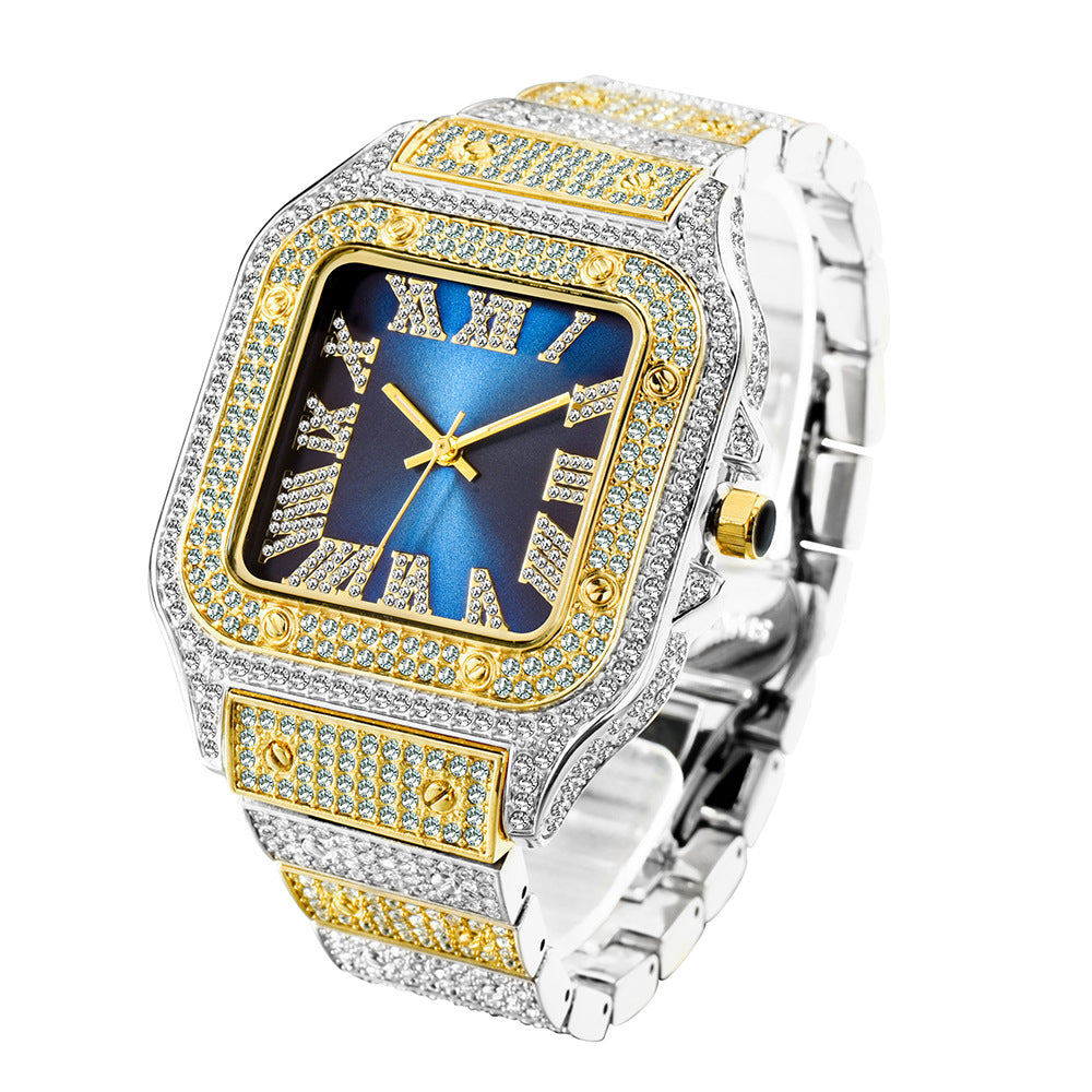 85 Men's Fashion Diamonds Quartz Watch