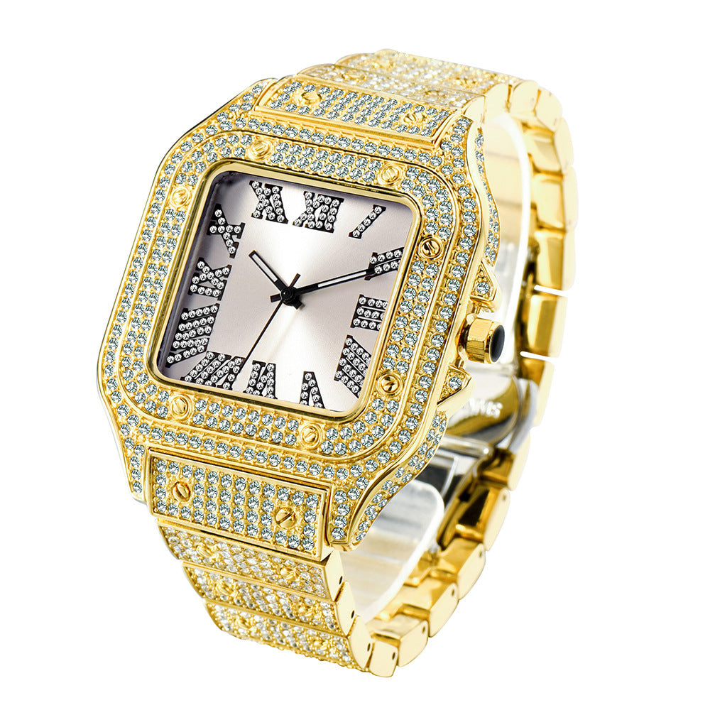 85 Men's Fashion Diamonds Quartz Watch