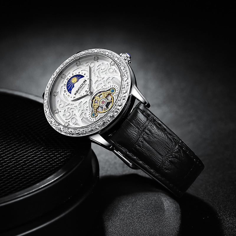 Men's Engraved Automatic Watch