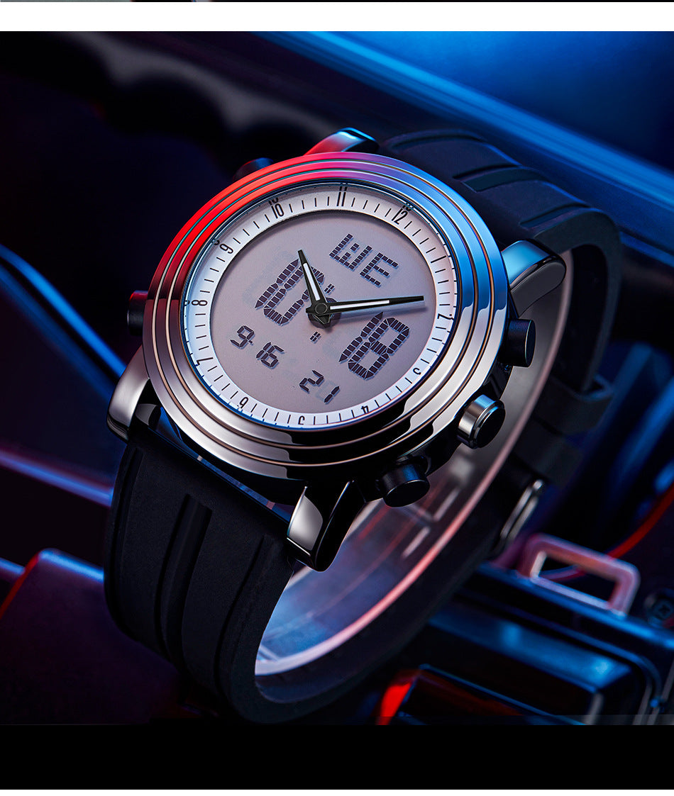 3 Men's Digital Watch With Rubber Band