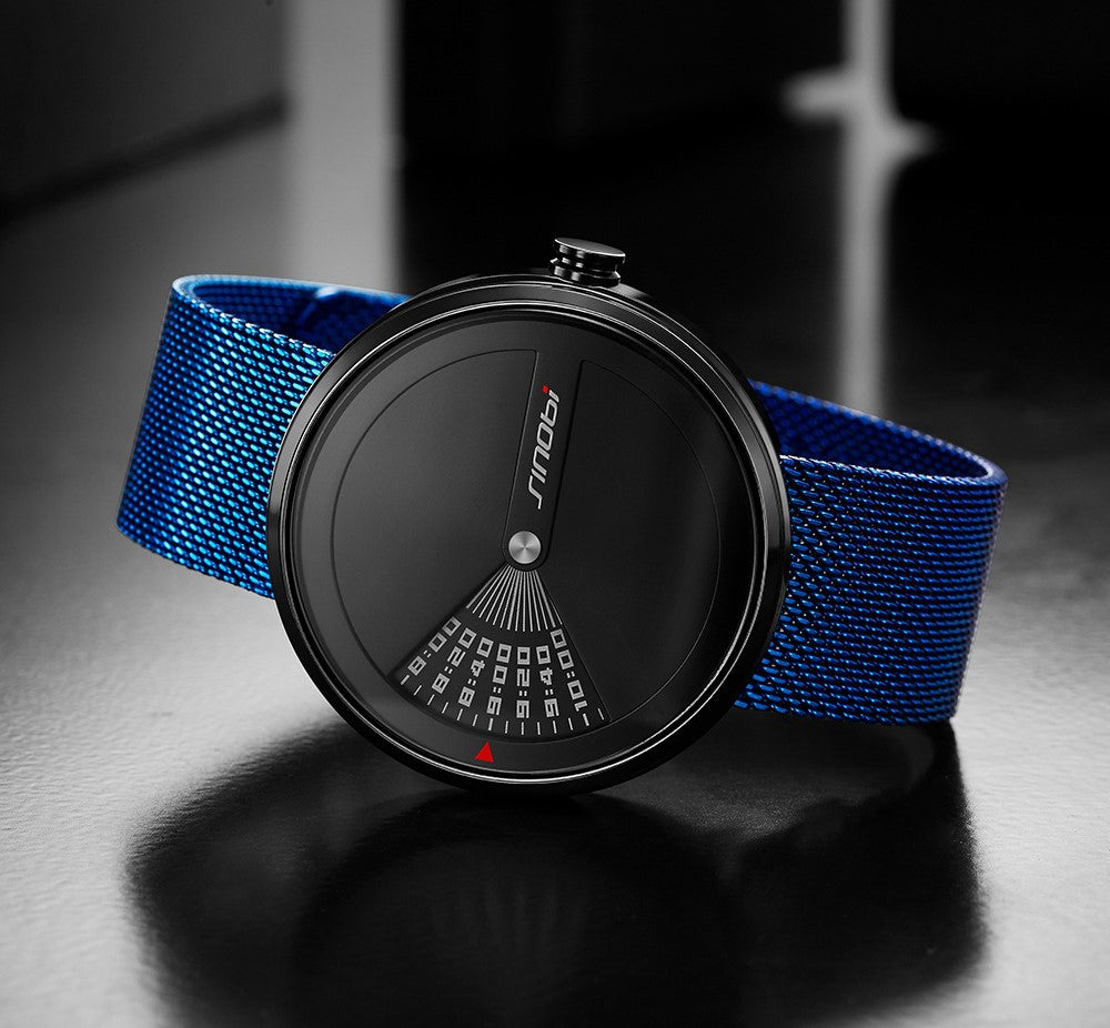 Men's Fashion Quartz Watch With Mesh Band
