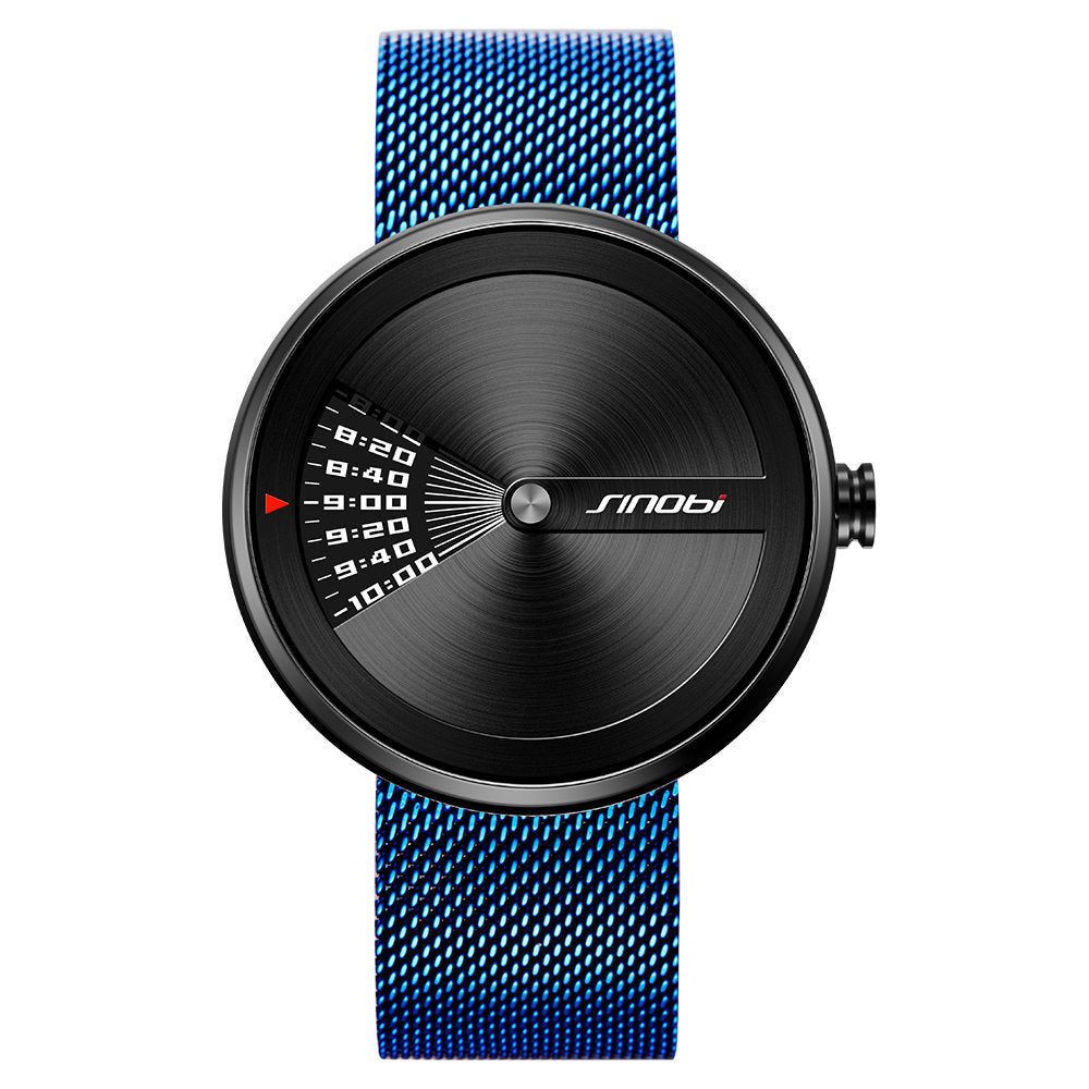 Men's Fashion Quartz Watch With Mesh Band