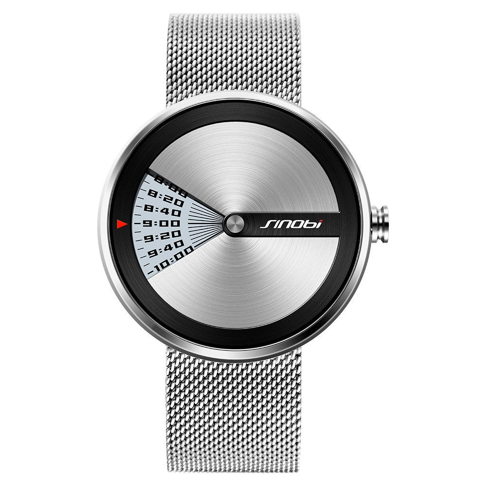 Men's Fashion Quartz Watch With Mesh Band