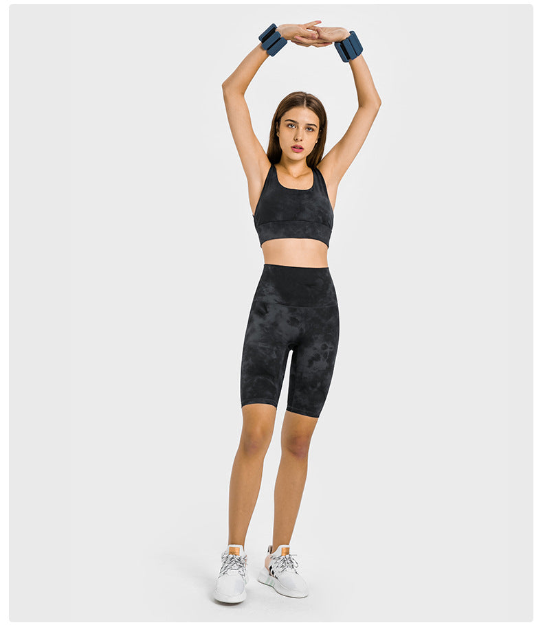 Tie Dye U Neck Sports Top