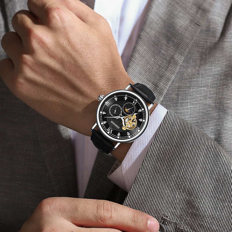 332 Men's Automatic Watch With Leather Band