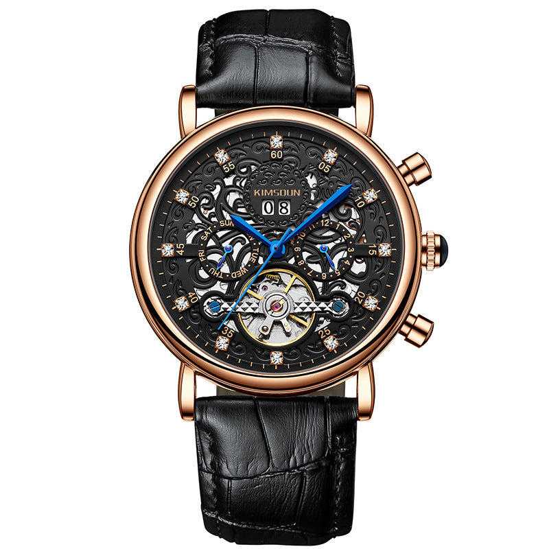 330 Men's Automatic Watch With Leather Band