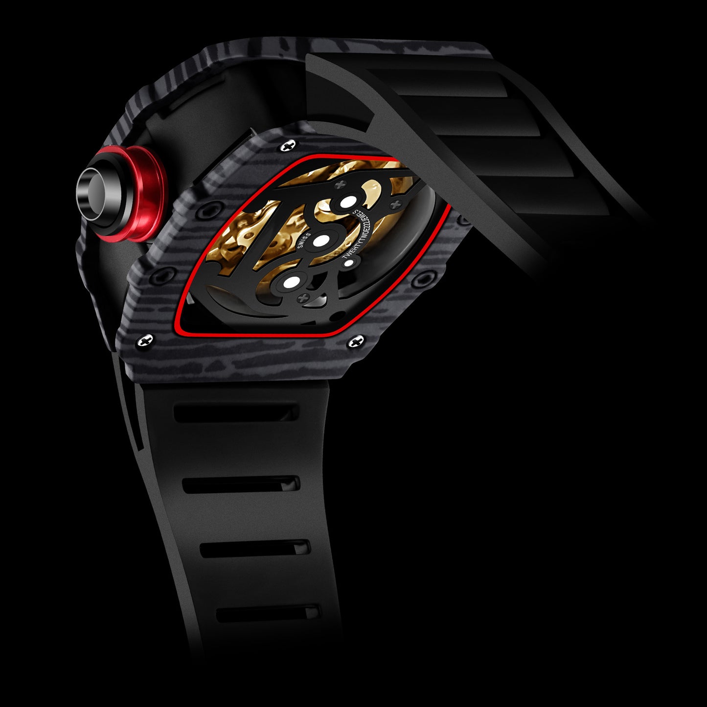 203 Men's Carbon Fibre Automatic Watch