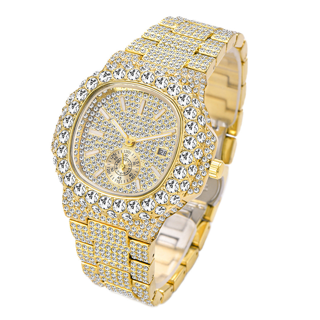 74 Men's Quartz Watch With Diamonds