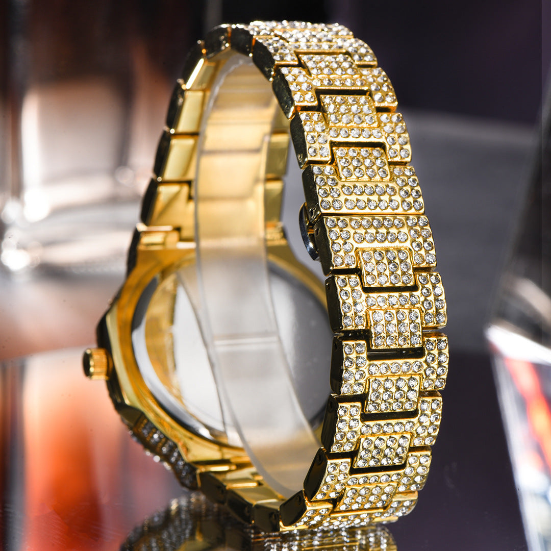 74 Men's Quartz Watch With Diamonds