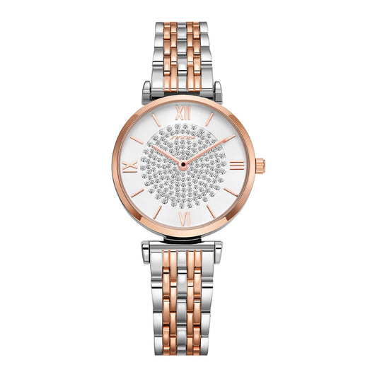 Women's Two Tone Stainless Steel Quartz Watch