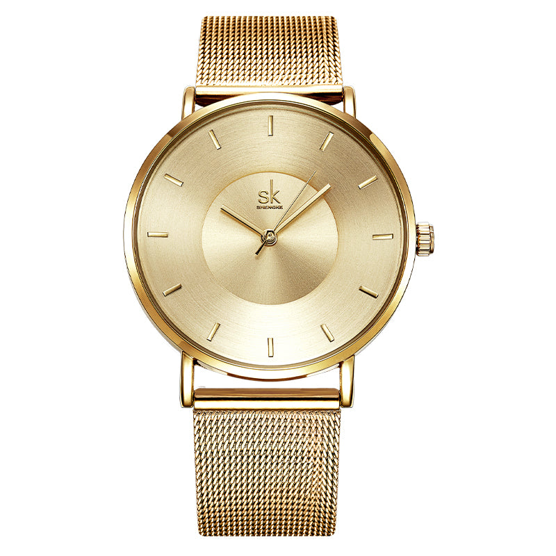 Women's Fashion Quartz Watch With Mesh