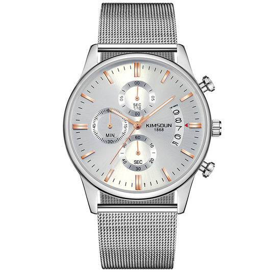 Men's Mesh Band Quartz Watch