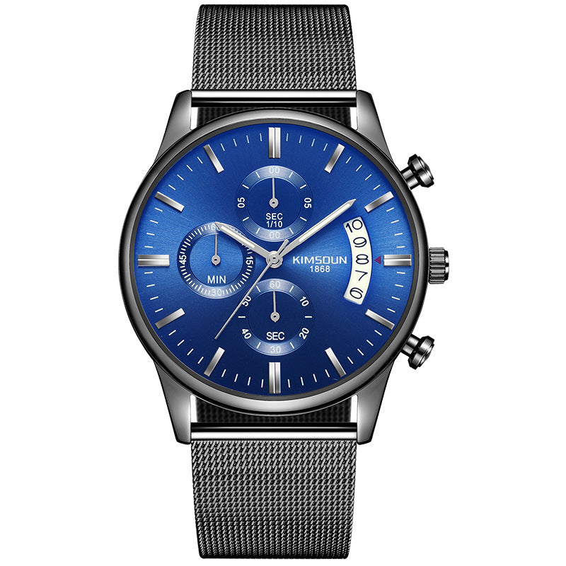 Men's Mesh Band Quartz Watch