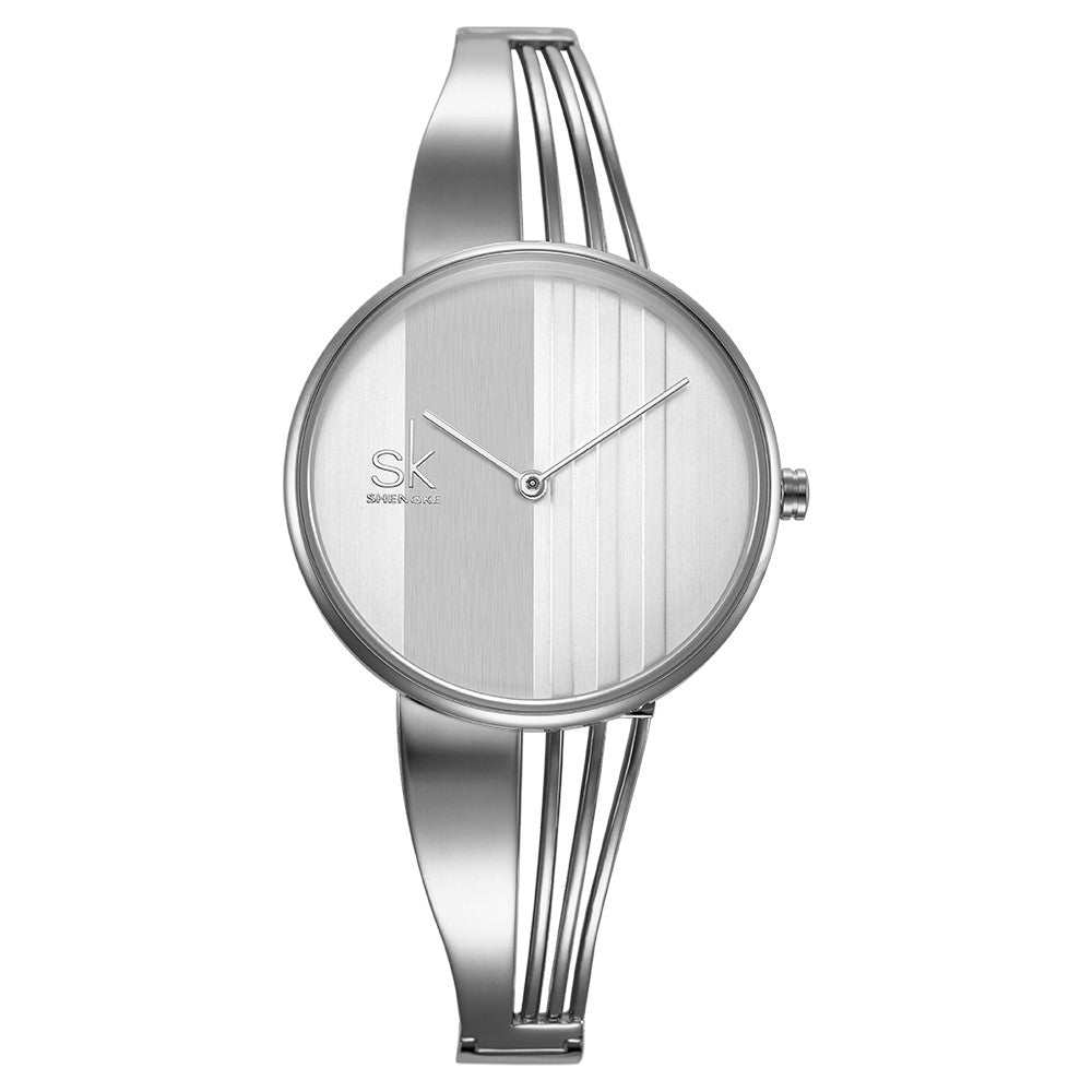 Women's Fashion Cut Out Metal Strap Quartz Watch