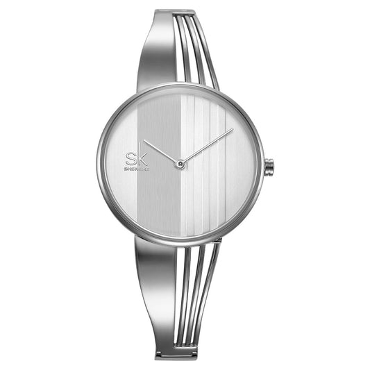 Women's Fashion Cut Out Metal Strap Quartz Watch