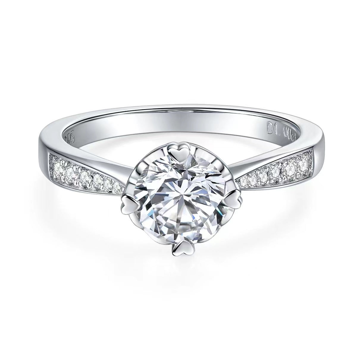 517 Women's 1ct Moissanite Diamond S925 Ring