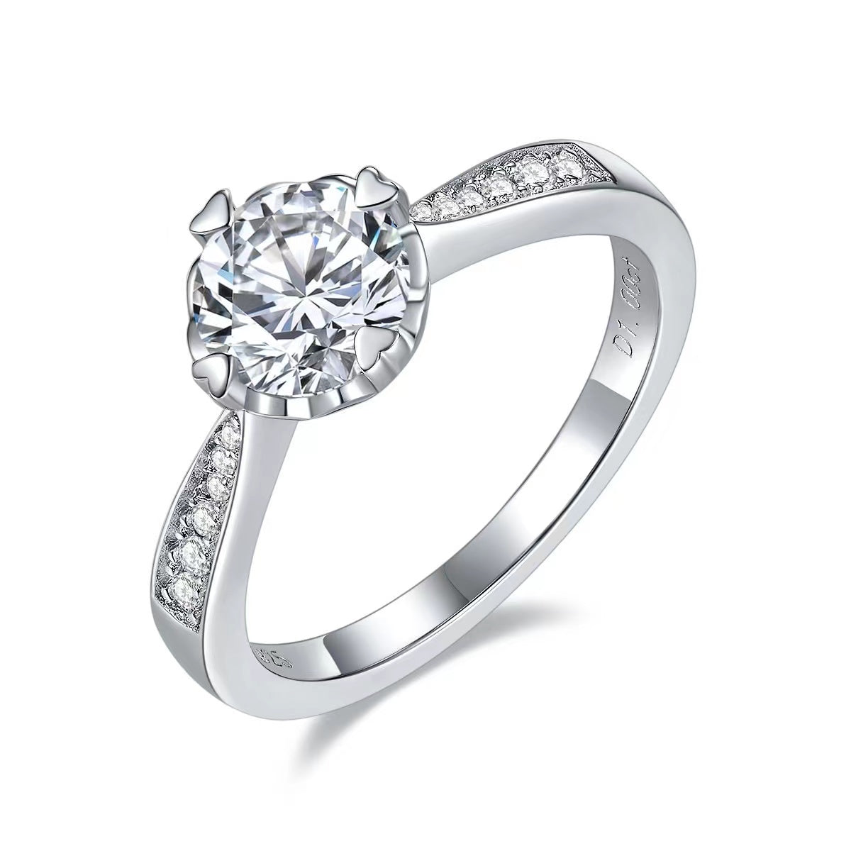 517 Women's 1ct Moissanite Diamond S925 Ring