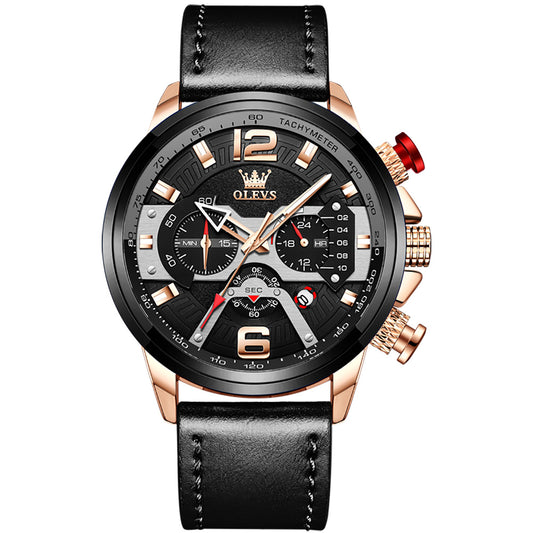 35 Men's Fashion Oversized Round Quartz Watch