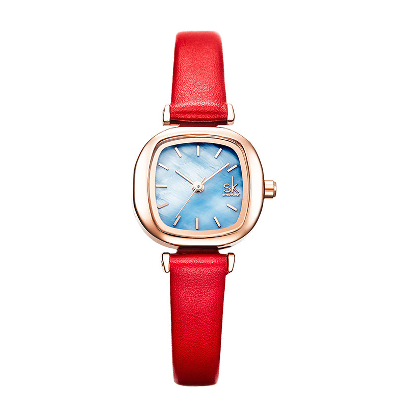 Women's Fashion Mini Quartz Watch With Leather Strap