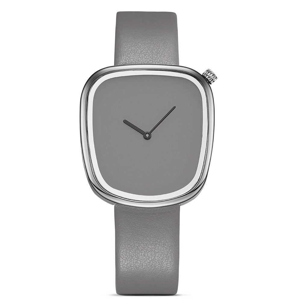 Women's Minimalist Leather Band Quartz Watch