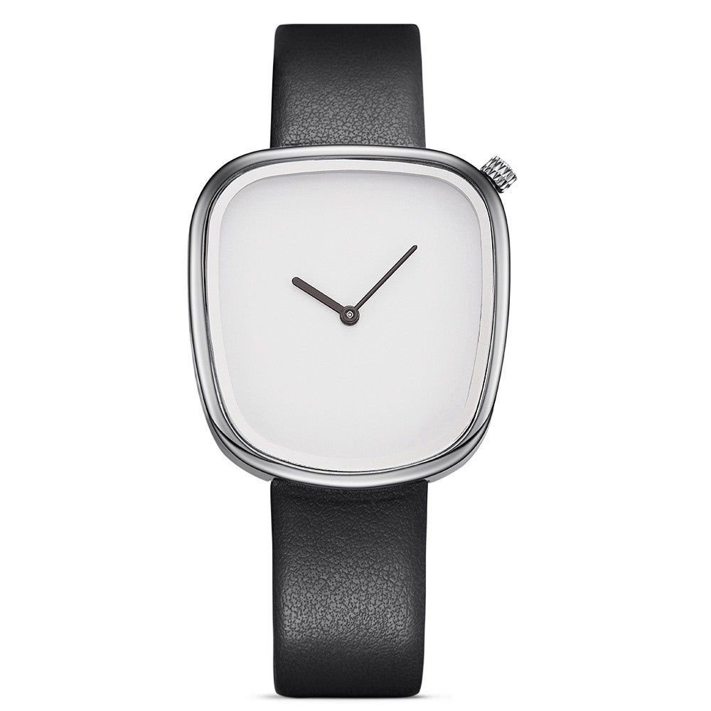 Women's Minimalist Leather Band Quartz Watch