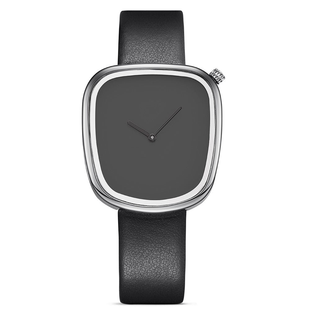 Women's Minimalist Leather Band Quartz Watch