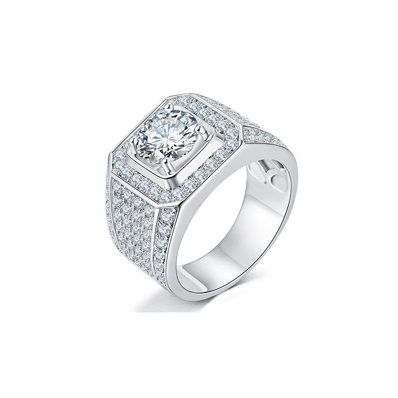 703 Men's Moissanite Diamond S925 Ring