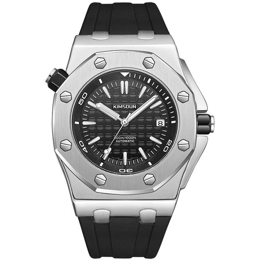 5 Men's Automatic Watch With Silicon Rubber Strap