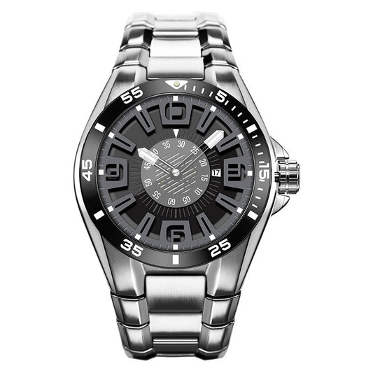 27 Men's Fashion Stainless Steel Quartz Watch