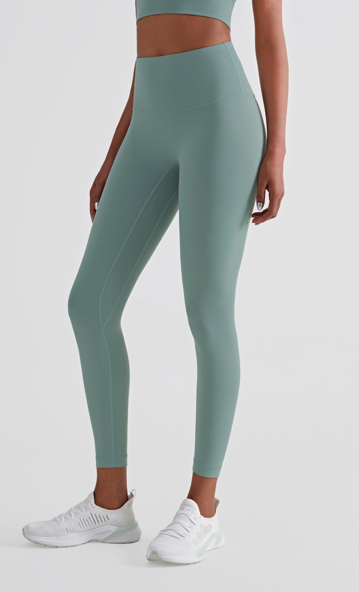 Teal High Rise Nude Leggings