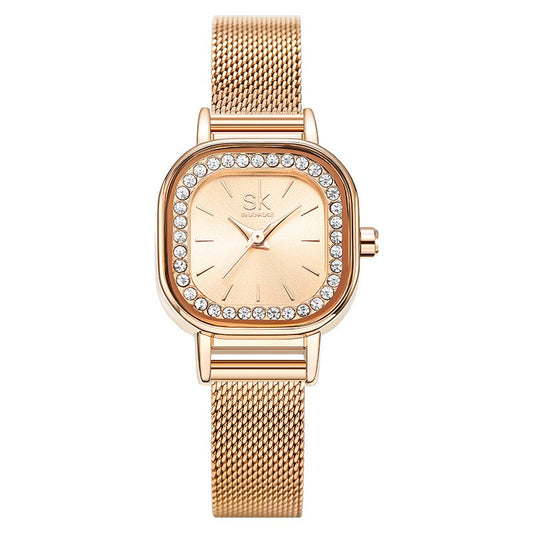 Women's Square Diamonds Quartz Watch