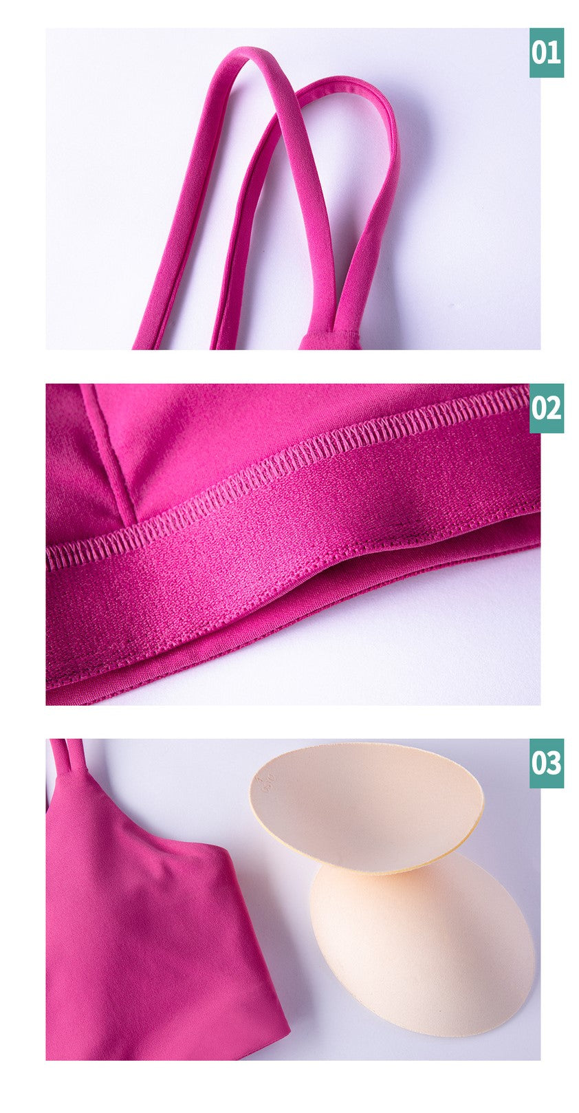 Nude Strappy Padded Yoga Bra