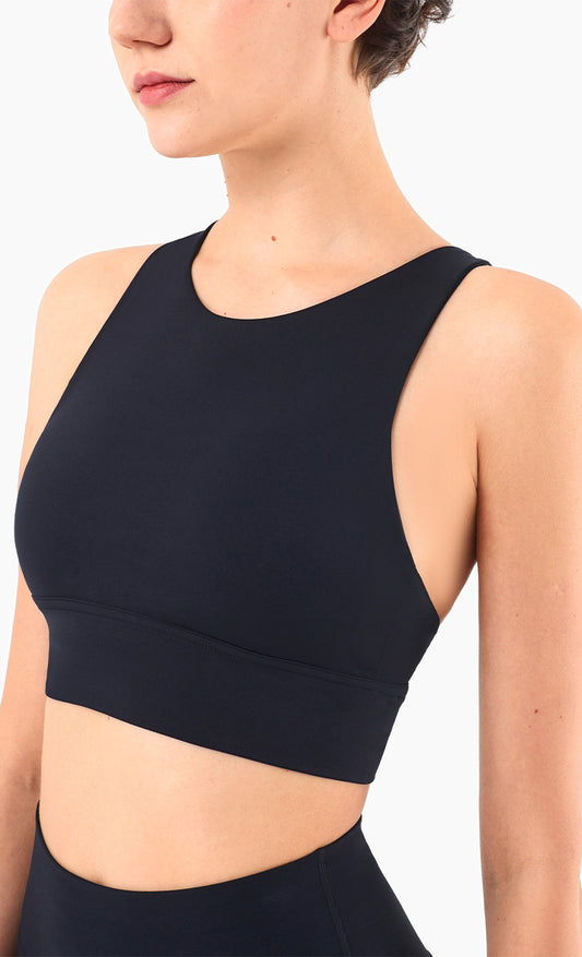 Srappy Crossed Supportive Yoga Bra