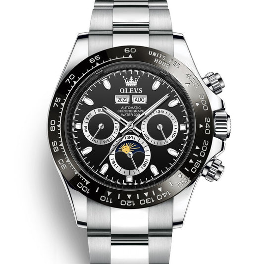 8 Men's Metal Chronograph Automatic Watch