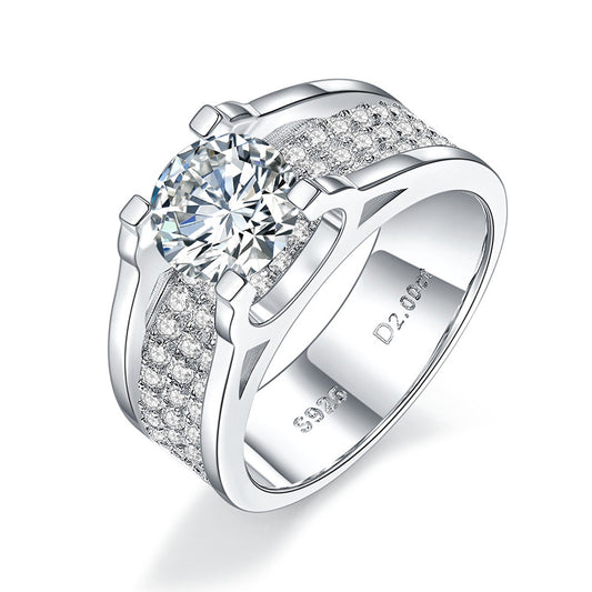 702 Men's Moissanite Diamond S925 Ring