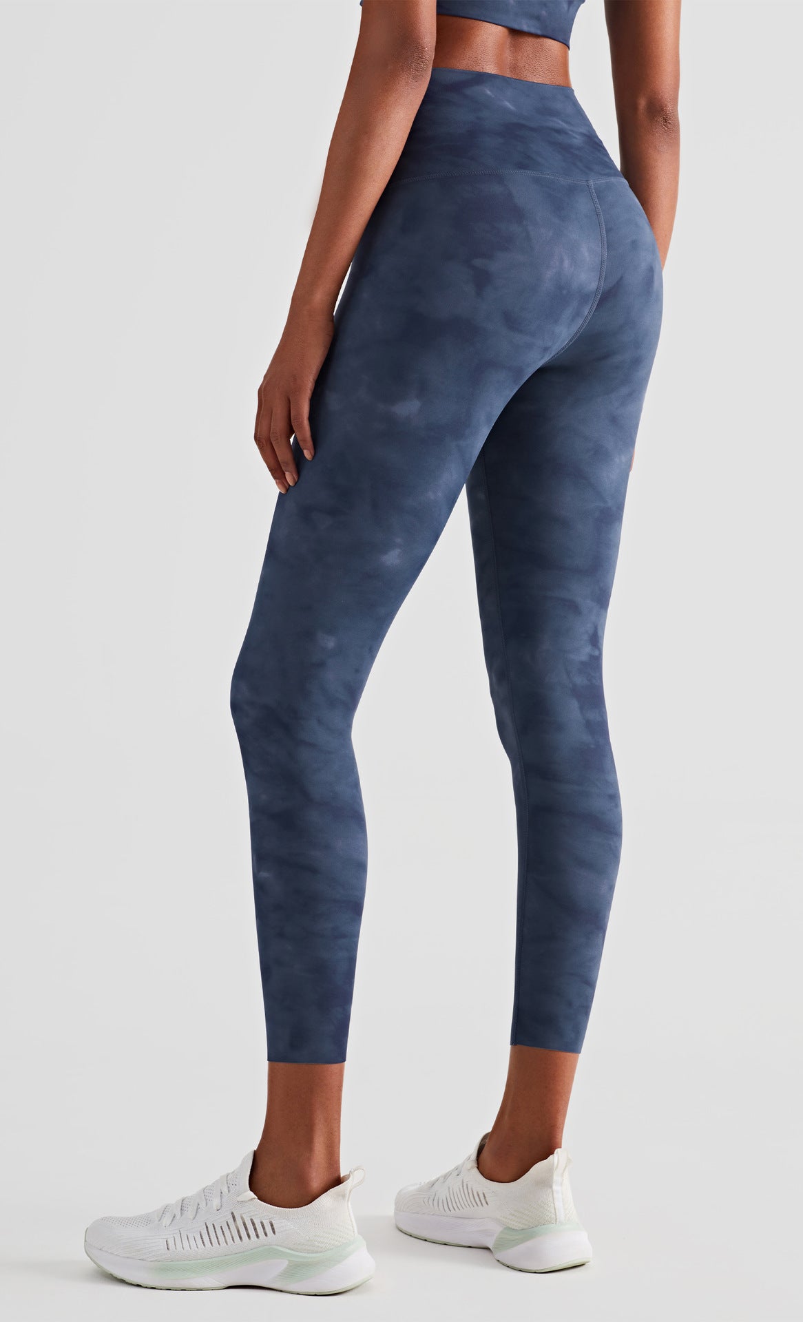 Tie Dye Blue High Rise Leggings